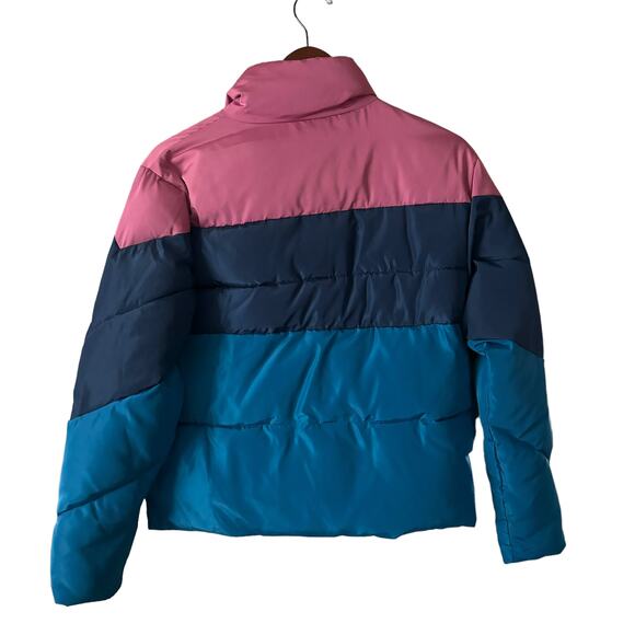 Sundance Greer Mountain Jacket Pink and Blue Retro Puffer Synthetic Small Poly - Picture 5 of 10